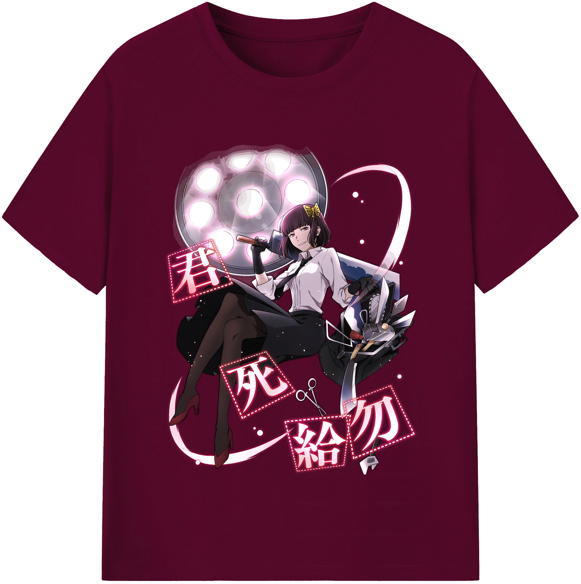 （画像用） 文豪ストレイドッグス Bungo Stray Dogs レディースカジュアルプリントTシャツ（綿100％）